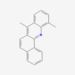 molecular formula C19H15N B14674468 Benz(c)acridine, 7,11-dimethyl- CAS No. 32740-01-5