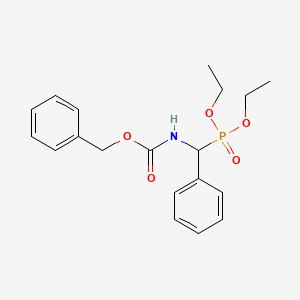 molecular formula C19H24NO5P B14674508 Diethyl [{[(benzyloxy)carbonyl]amino}(phenyl)methyl]phosphonate CAS No. 38428-05-6