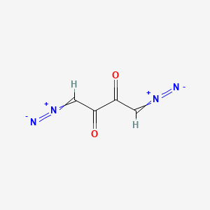 molecular formula C4H2N4O2 B14674534 1,4-Bis(diazo)-2,3-butanedione CAS No. 40301-85-7