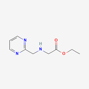 molecular formula C9H13N3O2 B1467455 Ethyl 2-[(pyrimidin-2-ylmethyl)amino]acetate CAS No. 1249932-24-8