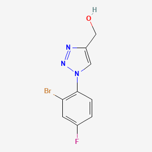 [1-(2-bromo-4-fluorophenyl)-1H-1,2,3-triazol-4-yl]methanol