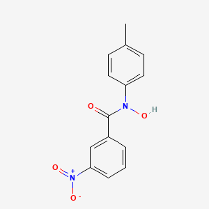 molecular formula C14H12N2O4 B14674587 N-Hydroxy-N-(4-methylphenyl)-3-nitrobenzamide CAS No. 34661-26-2