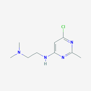 molecular formula C9H15ClN4 B1467467 N1-(6-chloro-2-methylpyrimidin-4-yl)-N2,N2-dimethylethane-1,2-diamine CAS No. 1248034-72-1
