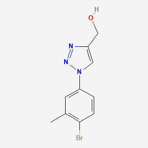 molecular formula C10H10BrN3O B1467469 [1-(4-bromo-3-methylphenyl)-1H-1,2,3-triazol-4-yl]methanol CAS No. 1250633-80-7