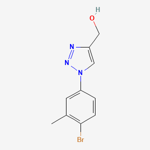 [1-(4-bromo-3-methylphenyl)-1H-1,2,3-triazol-4-yl]methanol