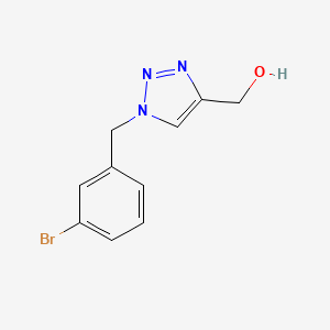 molecular formula C10H10BrN3O B1467472 {1-[(3-bromophenyl)methyl]-1H-1,2,3-triazol-4-yl}methanol CAS No. 1249727-30-7