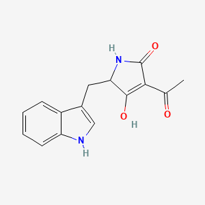 molecular formula C15H14N2O3 B14674721 Tryptophan tetramate CAS No. 34300-68-0