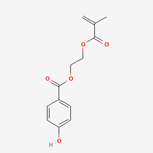 molecular formula C13H14O5 B14674777 2-[(2-Methylacryloyl)oxy]ethyl 4-hydroxybenzoate CAS No. 34573-66-5