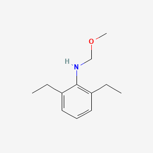 molecular formula C12H19NO B14674849 2,6-Diethyl-N-(methoxymethyl)aniline CAS No. 39180-88-6