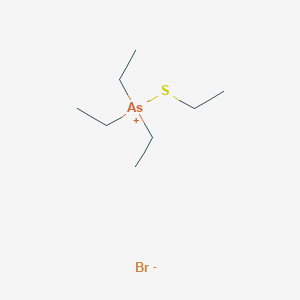 molecular formula C8H20AsBrS B14674857 Triethyl(ethylsulfanyl)arsanium bromide CAS No. 33083-28-2