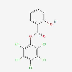 molecular formula C13H5Cl5O3 B14674869 Pentachlorophenyl salicylate CAS No. 36994-69-1