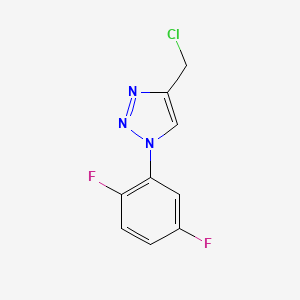 B1467493 4-(chloromethyl)-1-(2,5-difluorophenyl)-1H-1,2,3-triazole CAS No. 1247578-84-2