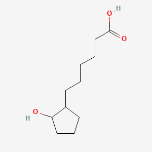 molecular formula C11H20O3 B14674977 2-(5-Carboxypentyl)cyclopentanol CAS No. 40942-82-3