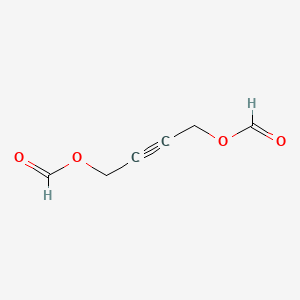 molecular formula C6H6O4 B14674983 2-Butyne-1,4-diol, diformate 