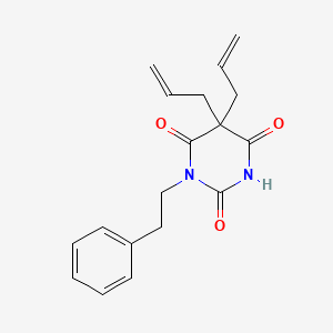 molecular formula C18H20N2O3 B14675048 Barbituric acid, 5,5-diallyl-1-phenethyl- CAS No. 34486-71-0
