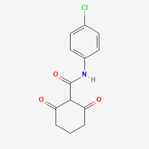 molecular formula C13H12ClNO3 B14675067 N-(4-Chlorophenyl)-2,6-dioxocyclohexane-1-carboxamide CAS No. 35735-58-1