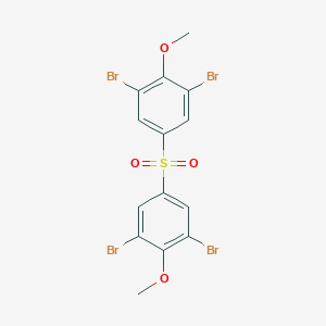 molecular formula C14H10Br4O4S B146751 1,3-Dibromo-5-(3,5-dibromo-4-methoxyphenyl)sulfonyl-2-methoxybenzene CAS No. 70156-79-5