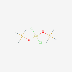 molecular formula C6H18Cl2GeO2Si2 B14675117 Bis(trimethylsiloxy)dichlorogermane CAS No. 37127-59-6