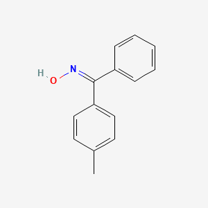 molecular formula C14H13NO B14675159 Benzophenone, 4-methyl-, oxime CAS No. 38032-15-4