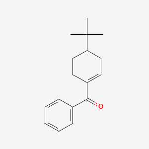 molecular formula C17H22O B14675198 Methanone, [4-(1,1-dimethylethyl)-1-cyclohexen-1-yl]phenyl- CAS No. 33809-30-2
