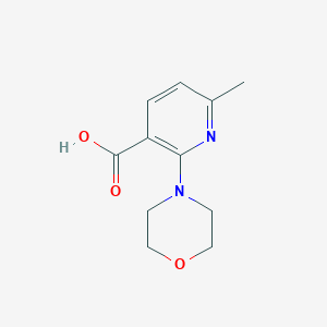 molecular formula C11H14N2O3 B1467524 6-Methyl-2-morpholinonicotinic acid CAS No. 933728-81-5