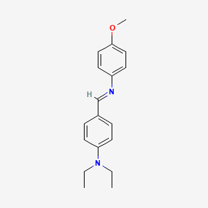 molecular formula C18H22N2O B14675298 N,N-diethyl-4-[(4-methoxyphenyl)iminomethyl]aniline CAS No. 40046-93-3