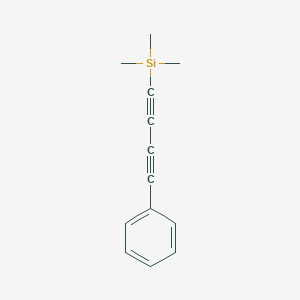 molecular formula C13H14Si B14675378 Silane, trimethyl(4-phenyl-1,3-butadiynyl)- CAS No. 38177-56-9
