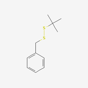 molecular formula C11H16S2 B14675429 Disulfide, 1,1-dimethylethyl phenylmethyl CAS No. 33663-80-8