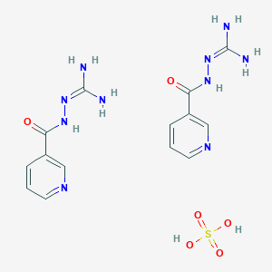 molecular formula C14H20N10O6S B14675496 Nicotinoyl aminoguanidine CAS No. 38261-24-4