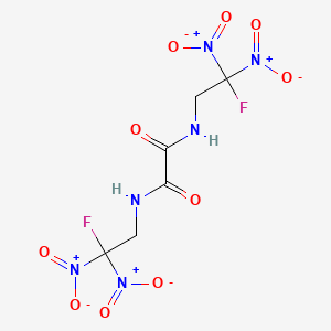 molecular formula C6H6F2N6O10 B14675524 N,N'-Bis(2-fluoro-2,2-dinitroethyl)ethanediamide CAS No. 40488-97-9