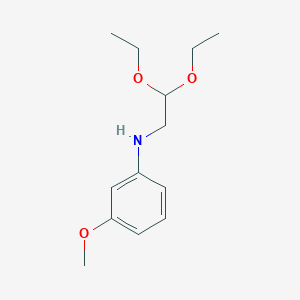 molecular formula C13H21NO3 B14675527 N-(2,2-Diethoxyethyl)-3-methoxyaniline CAS No. 32431-44-0