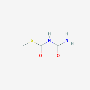 molecular formula C3H6N2O2S B14675586 S-Methyl carbamoylcarbamothioate CAS No. 34277-67-3