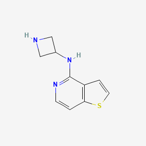 molecular formula C10H11N3S B1467565 N-{thieno[3,2-c]pyridin-4-yl}azetidin-3-amine CAS No. 1483915-86-1