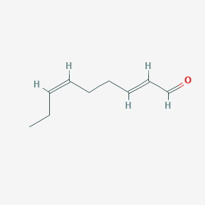 molecular formula C9H14O B146757 trans-2,cis-6-Nonadienal CAS No. 557-48-2