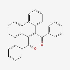 molecular formula C28H18O2 B14675724 9,10-Dibenzoylphenanthrene CAS No. 38458-30-9