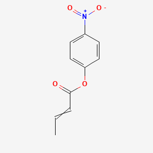 molecular formula C10H9NO4 B14675730 2-Butenoic acid, 4-nitrophenyl ester CAS No. 35665-90-8