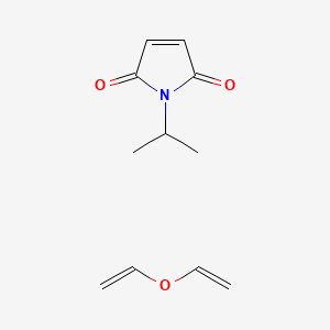 molecular formula C11H15NO3 B14675759 ethenoxyethene;1-propan-2-ylpyrrole-2,5-dione CAS No. 29465-94-9