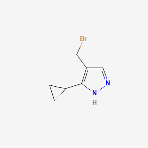 4-(bromomethyl)-5-cyclopropyl-1H-pyrazole