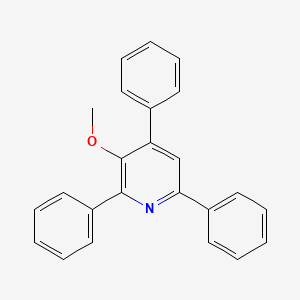 molecular formula C24H19NO B14675781 Pyridine, 3-methoxy-2,4,6-triphenyl- CAS No. 28607-91-2