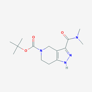 tert-Butyl 3-[(dimethylamino)carbonyl]-1,4,6,7-tetrahydro-5H-pyrazolo[4,3-c]pyridine-5-carboxylate
