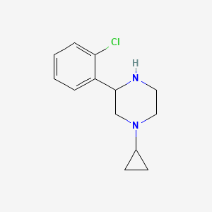 3-(2-Chlorophenyl)-1-cyclopropylpiperazine