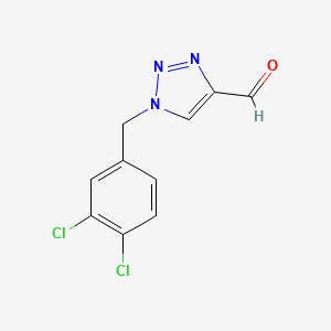 1-[(3,4-dichlorophenyl)methyl]-1H-1,2,3-triazole-4-carbaldehyde