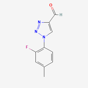 1-(2-fluoro-4-methylphenyl)-1H-1,2,3-triazole-4-carbaldehyde