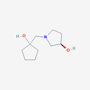 (3R)-1-[(1-hydroxycyclopentyl)methyl]pyrrolidin-3-ol