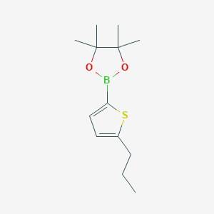 4,4,5,5-Tetramethyl-2-(5-propylthiophen-2-yl)-1,3,2-dioxaborolane
