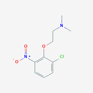 molecular formula C10H13ClN2O3 B1467593 N-[2-(2-Chloro-6-nitrophenoxy)ethyl]-N,N-dimethylamine CAS No. 1353505-03-9