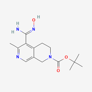tert-Butyl 5-[amino(hydroxyimino)methyl]-6-methyl-3,4-dihydro[2,7]naphthyridine-2(1H)-carboxylate