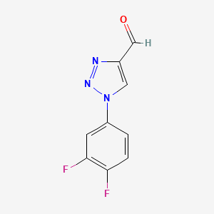 1-(3,4-difluorophenyl)-1H-1,2,3-triazole-4-carbaldehyde