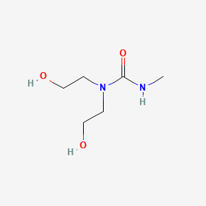 molecular formula C6H14N2O3 B14675991 N,N-Bis(2-hydroxyethyl)-N'-methylurea CAS No. 37437-17-5