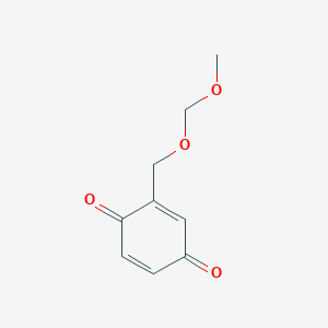 molecular formula C9H10O4 B14676003 2-[(Methoxymethoxy)methyl]cyclohexa-2,5-diene-1,4-dione CAS No. 39510-96-8
